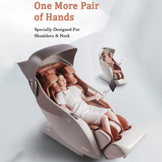 A201 4D Ultra Luxury Massage Chair | AI Zero Gravity Full Body Massage Chair with 41 Auto Programs & Hot Compress