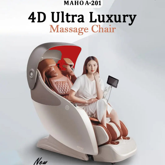 A201 4D Ultra Luxury Massage Chair | AI Zero Gravity Full Body Massage Chair with 41 Auto Programs & Hot Compress