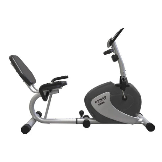 Viva Fitness KH-64 Magnetic Recumbent Bike | 8-Level Magnetic Exercise Bike with LCD Display | Home Cardio Fitness Cycle