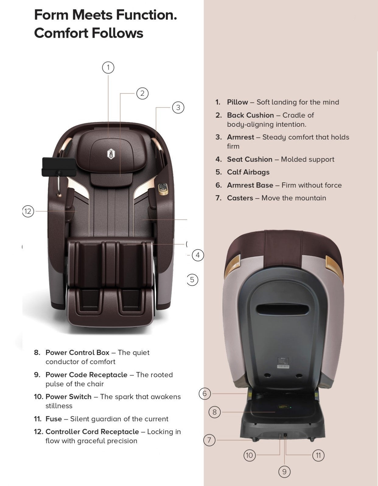 MANZOKU A85 Luxury Massage Chair | AI Zero Gravity Full Body Massage Chair with Voice Control & 3D Surround Sound