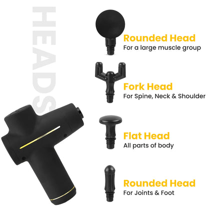 Massage Gun Pro Pulse | Smart Deep Tissue Percussion Massage Gun with Auto Adaptive Intensity & 9 Speed Levels