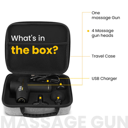 Massage Gun Pro Pulse | Smart Deep Tissue Percussion Massage Gun with Auto Adaptive Intensity & 9 Speed Levels