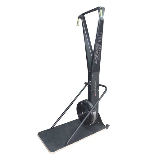 Viva Fitness Ski Machine with 10-Level Air Resistance & LCD Monitor | Commercial Ski Ergometer for Gym & Home