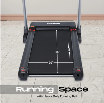 Viva Fitness T-906 AC Motorized Treadmill | 5 HP Folding Treadmill with 20% Auto Incline, MP3, USB & LED Display