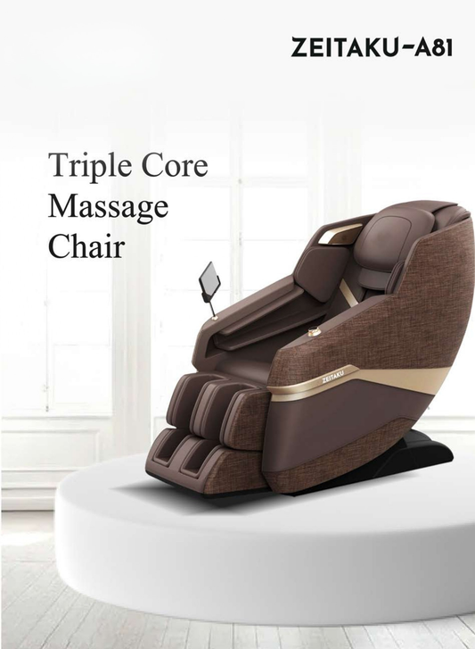 A81 Triple Core Massage Chair | AI Zero Gravity Full Body Massage Chair with Magnetic Stone Therapy & 21 Auto Programs