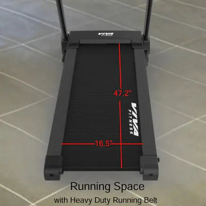 Viva Fitness T-161 DC Motorized Treadmill with Auto Incline, Bluetooth & Kinomap | Foldable Home Gym Treadmill Axora Fitness