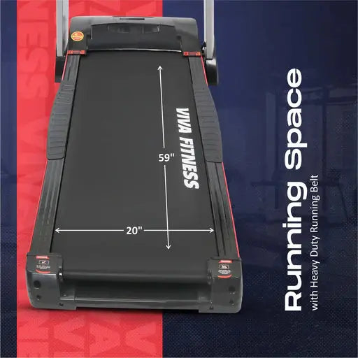 Viva Fitness T-905 Motorized Treadmill for Home & Commercial Use | 5 HP AC Motor Axora Fitness