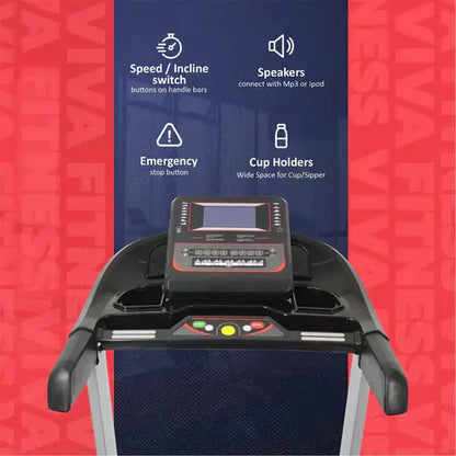 Viva Fitness T-905 Motorized Treadmill for Home & Commercial Use | 5 HP AC Motor Axora Fitness