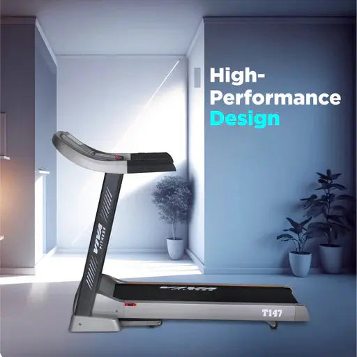 Viva Fitness T-147 DC Motorized Treadmill for Home Gym | 4.5 HP Running Machine Axora Fitness