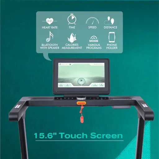 Viva Fitness T-400 DC Motorized Treadmill with 15.6" Touch Screen, Wi-Fi & Auto Incline | Premium Home Gym Treadmill Axora Fitness