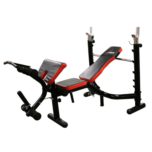 Viva Fitness VX-3600 Olympic Weight Bench with Leg Developer & Preacher Curl | Multi-Workout Bench for Home Gym